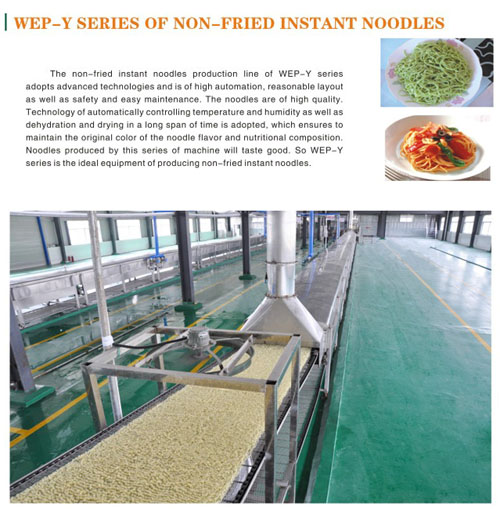 Non fried instant noodles processing line