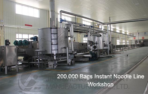 Workshop of Fired Instant Noodle Production Line